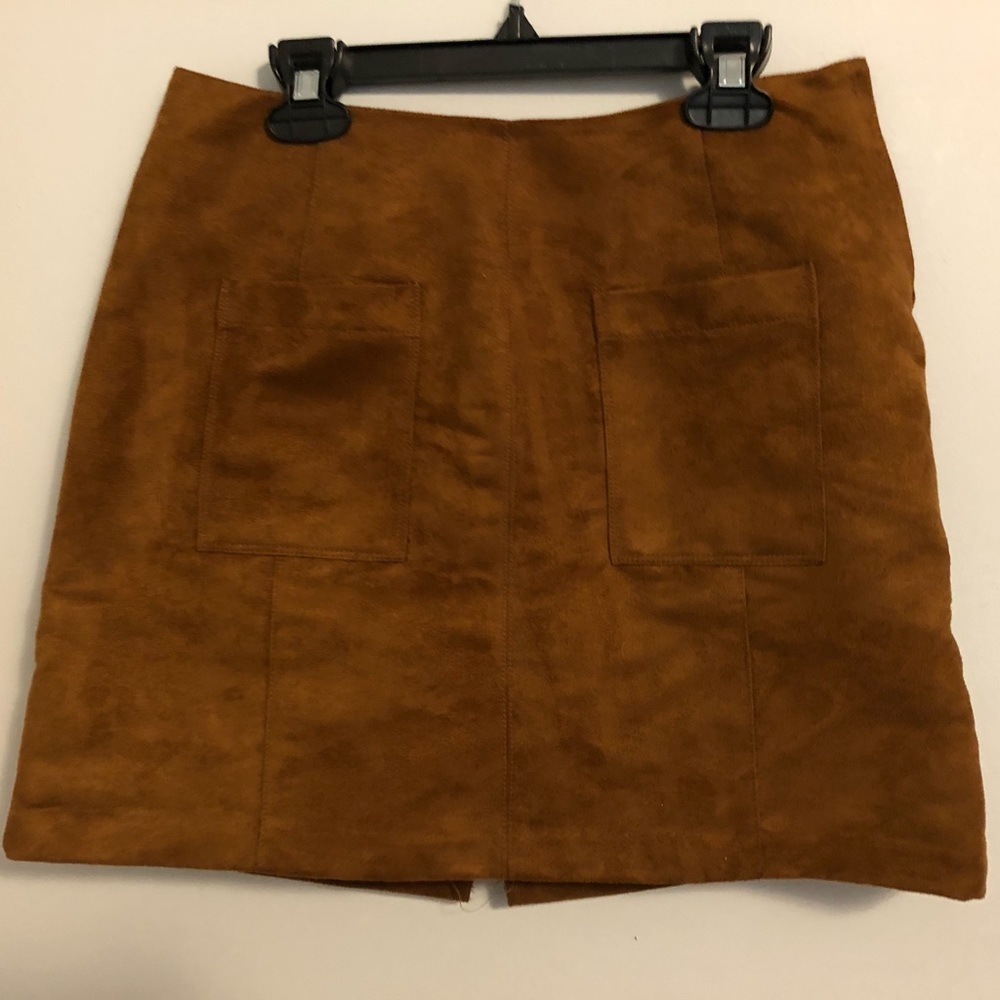 Old navy brown faux suede skirt